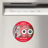 SANTAはあなたを見ているクライフサイド消防士マグネット マグネット (インサイチュ (食洗機))