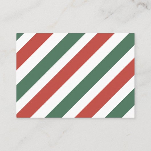 Santaはキャンディーズのエンクロージャカードの数を推測 エンクロージャーカード (裏面)