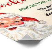 Santaはクッキーのゲームのクリスマスサインの数を推測 ポスター (角)