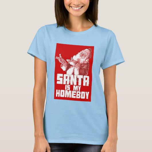 Santaは私のホームボーイTシャツ – お客様… カスタマイズ - Tシャツ (正面)