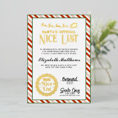 Santaカスタム承認ニースリスト賞フォイルカード 箔シーズンカード (立ち正面)