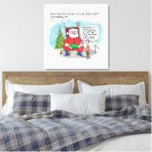 Santaキャンバスの印刷を指示 キャンバスプリント (インサイチュ (寝室))