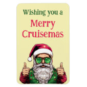 Santaクール Wishing You A Cruisemasメリー マグネット (縦)