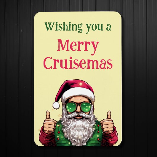 Santaクール Wishing You A Cruisemasメリー マグネット