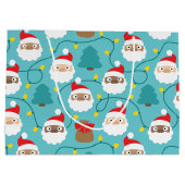 Santa句のパターン ラージペーパーバッグ (裏面)
