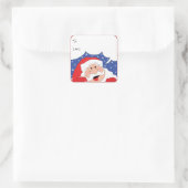 Santa氏が個人設定で言うクリスマス広場のステッカー スクエアシール (バッグ)