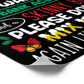 Santa親愛私が欲しいのはFat銀行口座と ポスター (角)