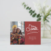 Santa親愛、写真を説明しよう シーズンポストカード (スタンド正面)
