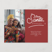 Santa親愛、写真を説明しよう シーズンポストカード (正面)