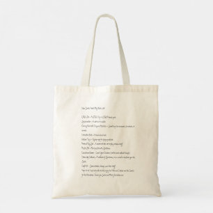 Santa親愛、私の希望リストはこちら – Tote Bag トートバッグ