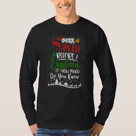 Santa親愛 Before I Explain You Know An Tシャツ (正面)