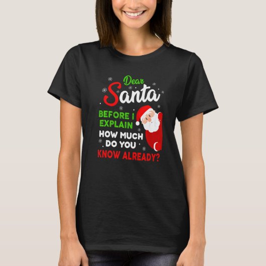 Santa親愛 Before I Explain You Know An Tシャツ (正面)