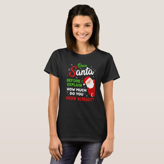 Santa親愛 Before I Explain You Know An Tシャツ (正面フル)