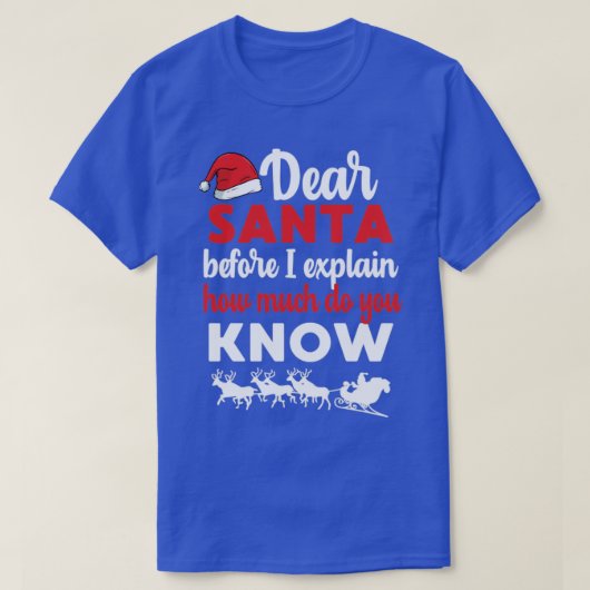 Santa親愛 Before I Explain You Know C Tシャツ (デザイン正面)