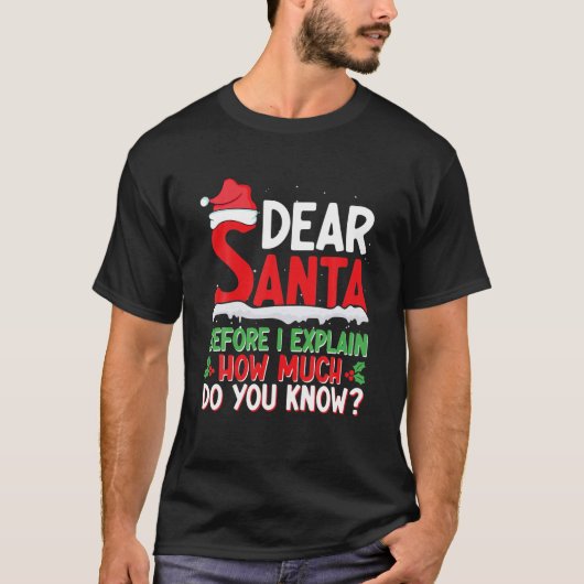 Santa親愛 Before I Explain You Know Ch Tシャツ (正面)