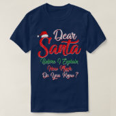 Santa親愛 Before I Exples How Does You Know F Tシャツ (デザイン正面)