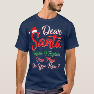 Santa親愛 Before I Exples How Does You Know F Tシャツ