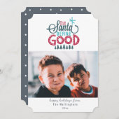 Santa親愛 Defineかわいい写真ホリデーカード シーズンカード (正面/裏面)