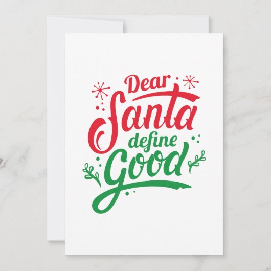 Santa親愛 DefineのGood サンキューカード (正面)
