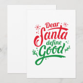 Santa親愛 DefineのGood サンキューカード (正面/裏面)