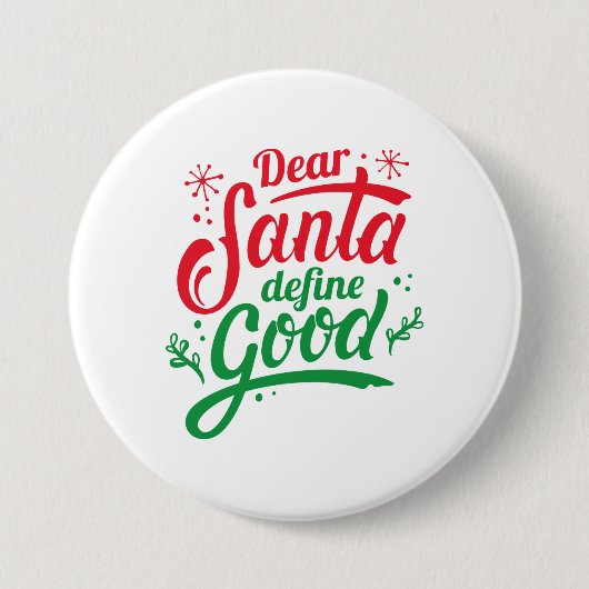 Santa親愛 DefineのGood 缶バッジ (正面)