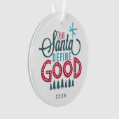 Santa親愛 Defineよい写真 オーナメント (正面)