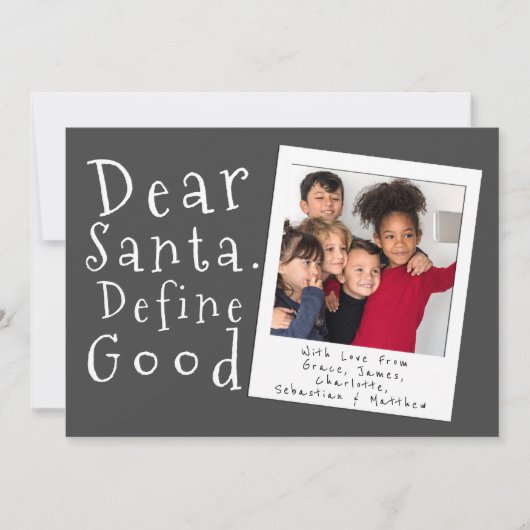 Santa親愛 Defineグッドクリスマスカード 招待状 (正面)