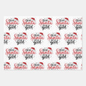 Santa親愛 Define Good Christmas Familyのクリスマスが一致 ラッピングペーパーシート (正面)