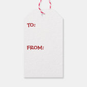 Santa おもしろい I'Ve Good Holiday Checklist ギフトタグ (裏面)