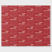 Santa おもしろい I'Ve Good Holiday Checklist ラッピングペーパー (フラット)