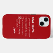 Santa おもしろい I'Ve Good Holiday Checklist Case-Mate iPhoneケース (裏面 (横))