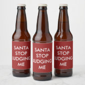 SANTA ストップ DECISING ME Beer Label Red ビールラベル (ボトル)