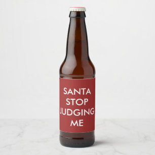 SANTA ストップ DECISING ME Beer Label Red ビールラベル