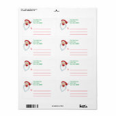 Santa パーソナライズされた Claus郵送ラベル ラベル (フルシート)