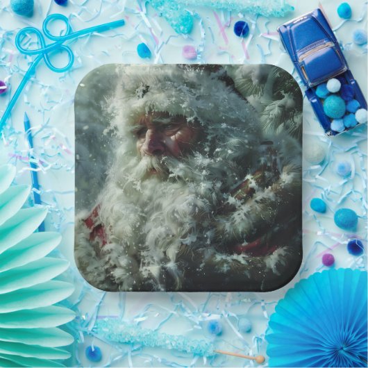 Santa ペーパープレート (パーティー)
