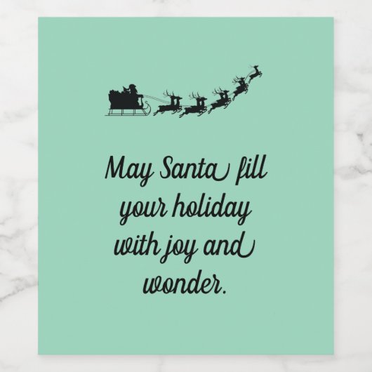 Santa  ワインラベル (シングルラベル)