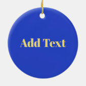 Santa、感謝してい追加、編集文字 セラミックオーナメント (裏面)