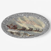 Santa 🎅用Cookie（カスタマイズ可能） ペーパープレート (アングル)