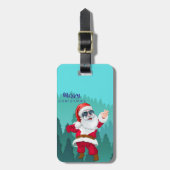 SANTA、編集可能 ラゲッジタグ (正面縦)