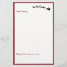 Santa -親愛子供の手紙Santa Unlined