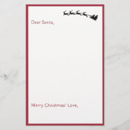 Santa -親愛子供の手紙Santa Unlined