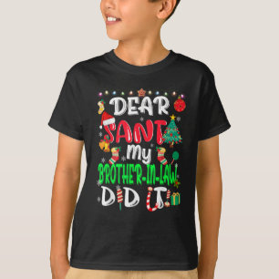 Santa 親愛 My Brother-In-Lawがクリスマスしたおもしろい Tシャツ