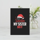 Santa 親愛 My Sister Did - Christmasメリー Chri 招待状 (スタンド正面)