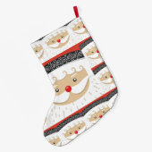Santa 027 ラージクリスマスストッキング (裏面 (吊り時))