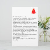 Santa 2文房具からの個人用に設定できる文字 便箋 (スタンド正面)