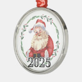 Santa 2025 メタルオーナメント (左)