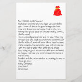 Santa 3文房具からの個人用設定の文字 便箋 (正面)