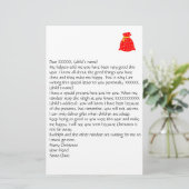 Santa 3文房具からの個人用設定の文字 便箋 (スタンド正面)