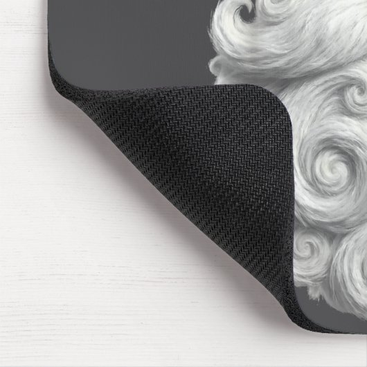Santa 67 6 7 Six Seven Beard Cool Realistic  マウスパッド (コーナー)