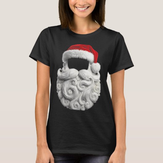 Santa 67 6 7 Six Seven Beard Cool Realistic  Tシャツ (正面)